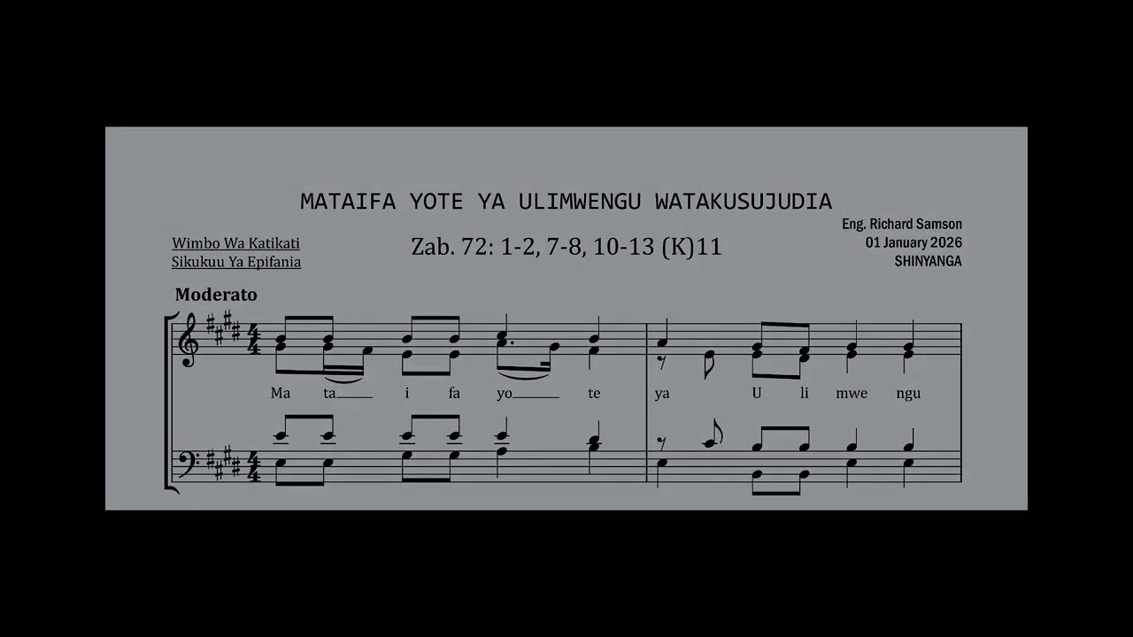 MATAIFA YOTE YA ULIMWENGU WATAKUSUJUDIA