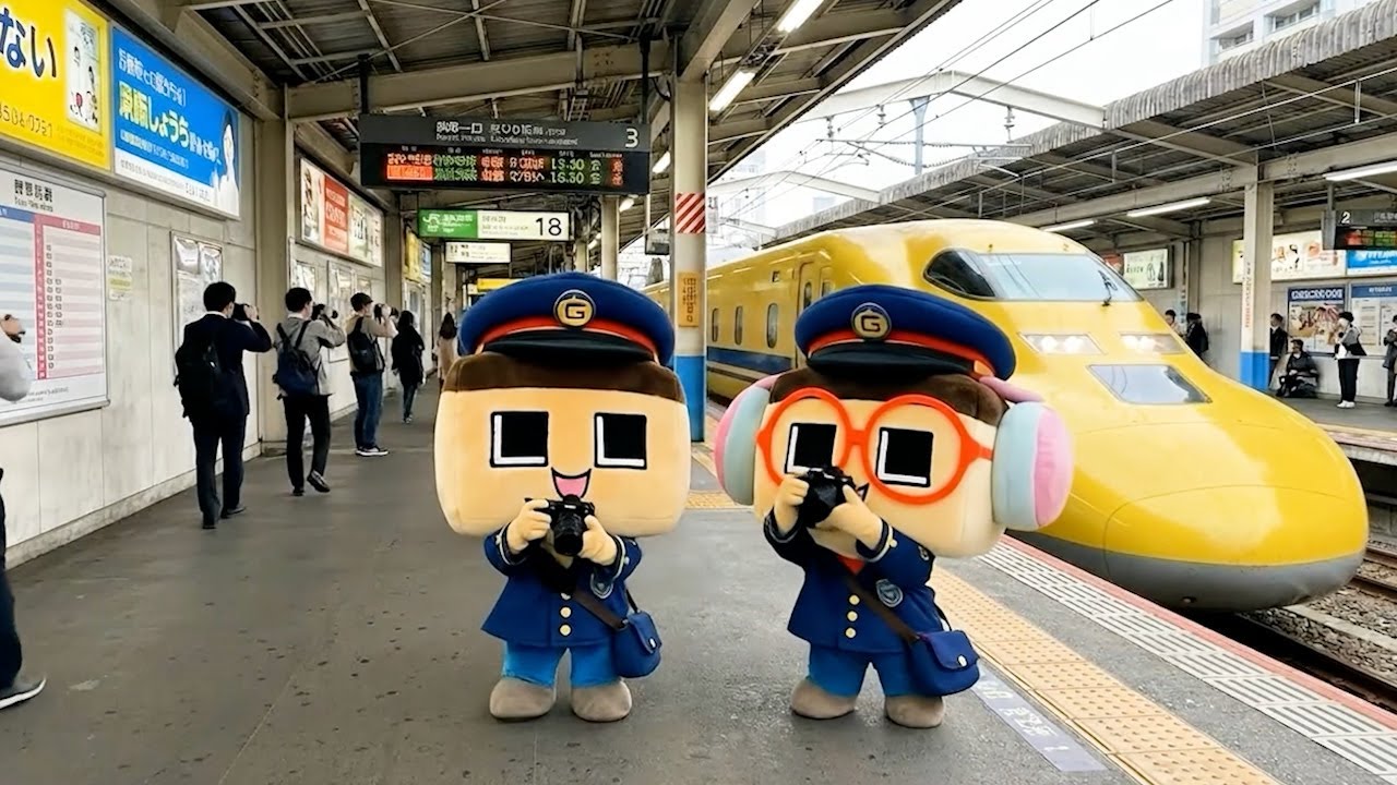 ぐちお、ドクターイエローに乗ります【3年G組ぐち男くん】