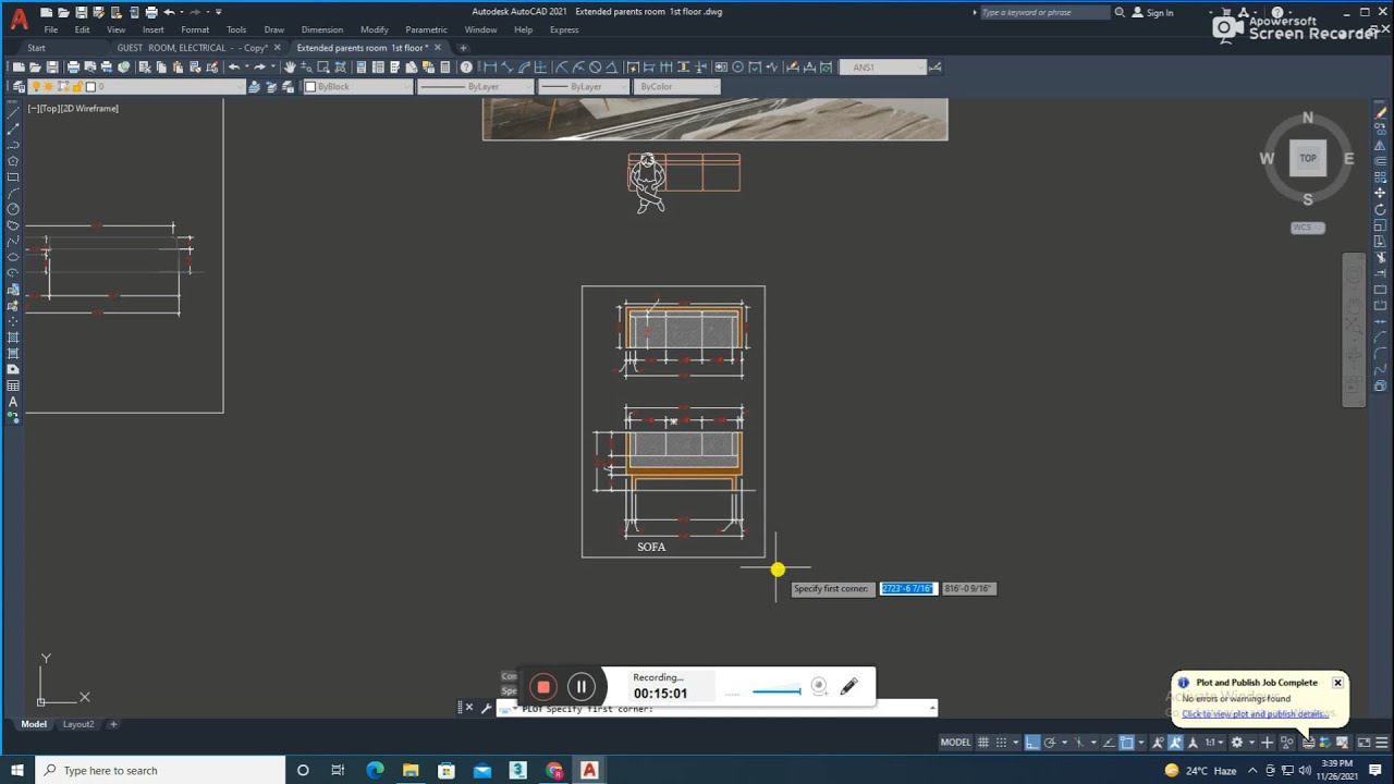 AutoCAD 2D Furniture Drawings for Interior Design/sofa design in autocad/advance designer