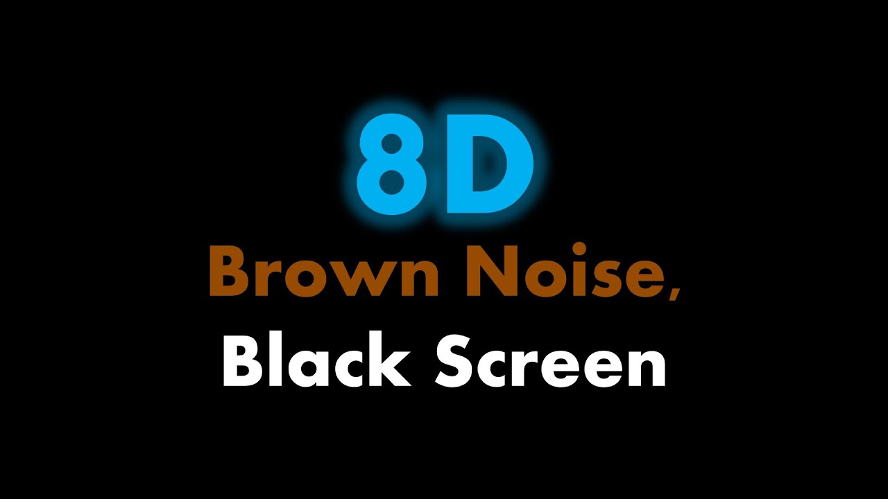 🔴 8D Brown Noise, Black Screen 🎧🟤⬛ &bull; Live 24/7 &bull; No mid-roll ads
