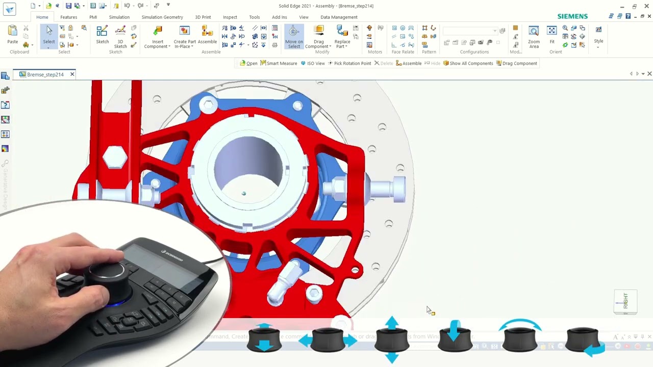 3Dconnexion SpaceMouse Enterprise (6DoF)