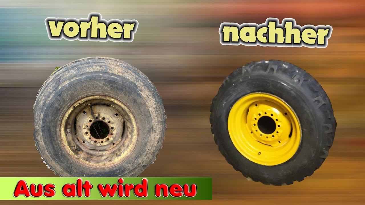Aus alt wird Neu -  15,3 Reifen auf 15 Zoll Felge? Schlagschrauber Praxistest - Stier