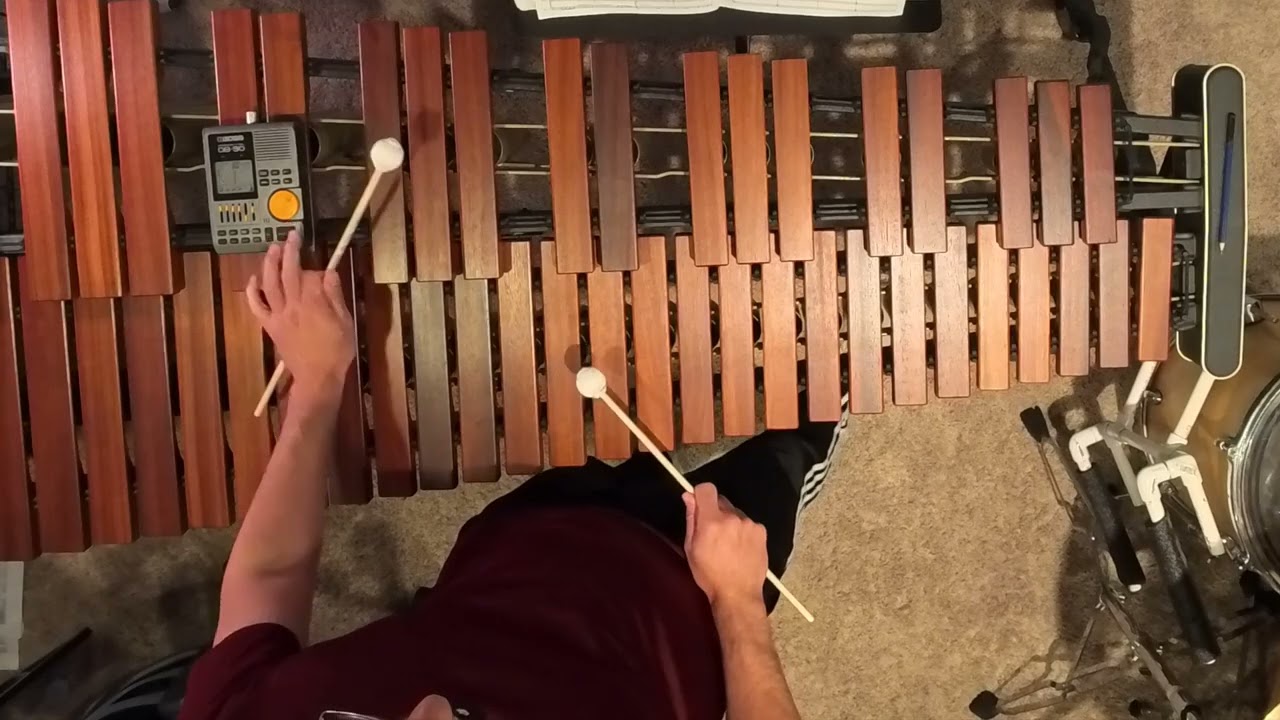 Ran Kan Kan arr. Lalo Davila, Mallet Solo: Letter E to F to measure 140