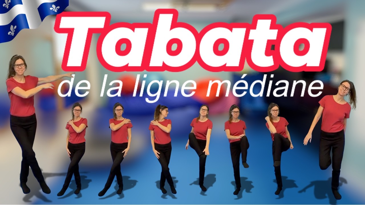 💪🏻 Tabata : Croise la ligne médiane avec Josiane