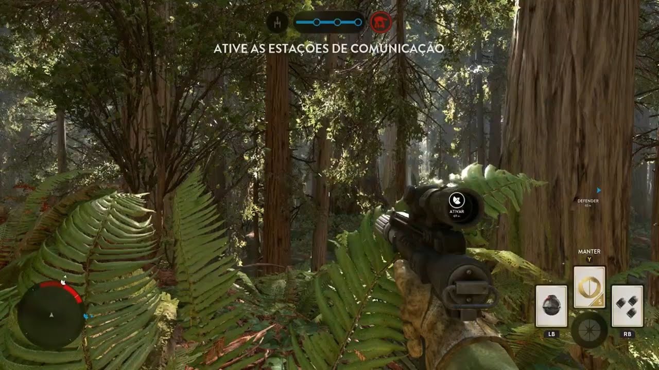 Tiro na floresta de endor! Star Wars battlefront 1 episódio 1
