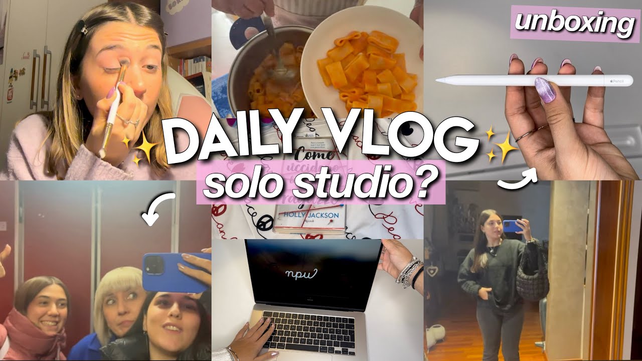 SOLO STUDIO NELLA PROPRIA GIORNATA?📓💖// daily vlog, una giornata con noi