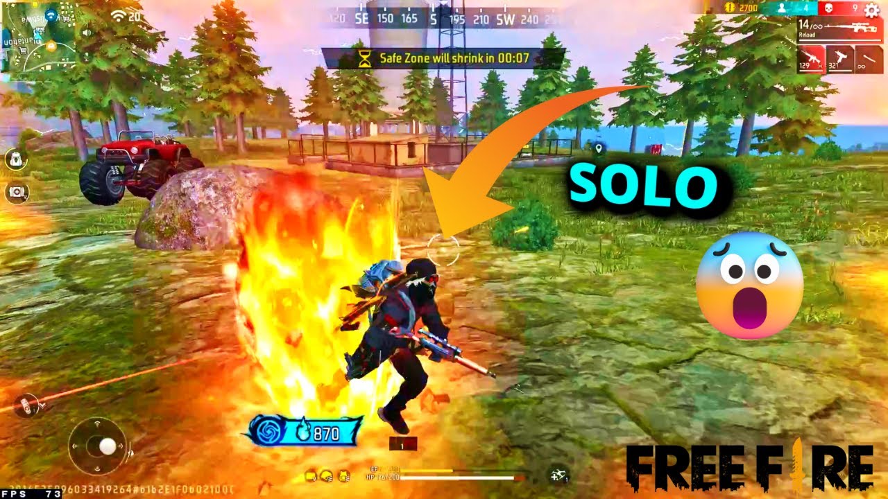 SOLO GAMEPLAY AND HIGH KILLS IN BERMUDA MAP OVERPOWER GAMEPLAY - GARENA FREE FIRE
