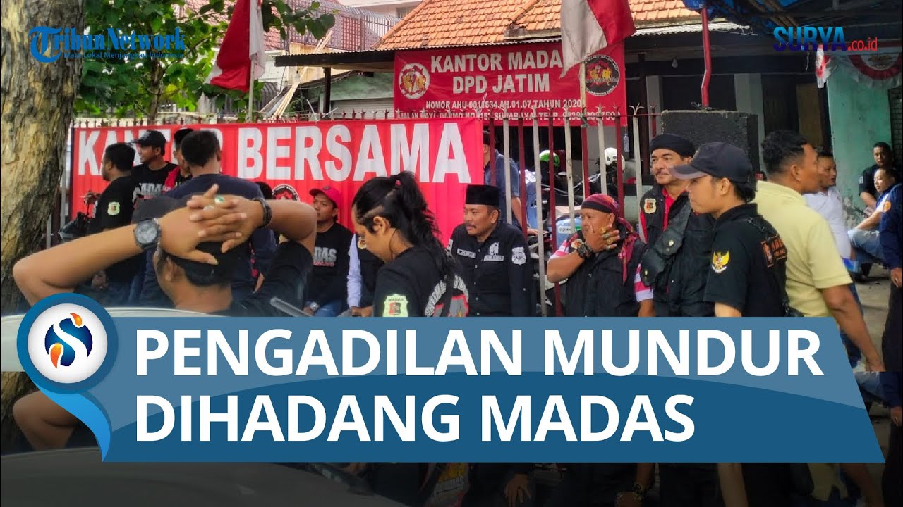 Ratusan Anggota Madas Berkumpul di Kantor, PN Surabaya Tunda Penyegelan: Jaga Kondusifitas