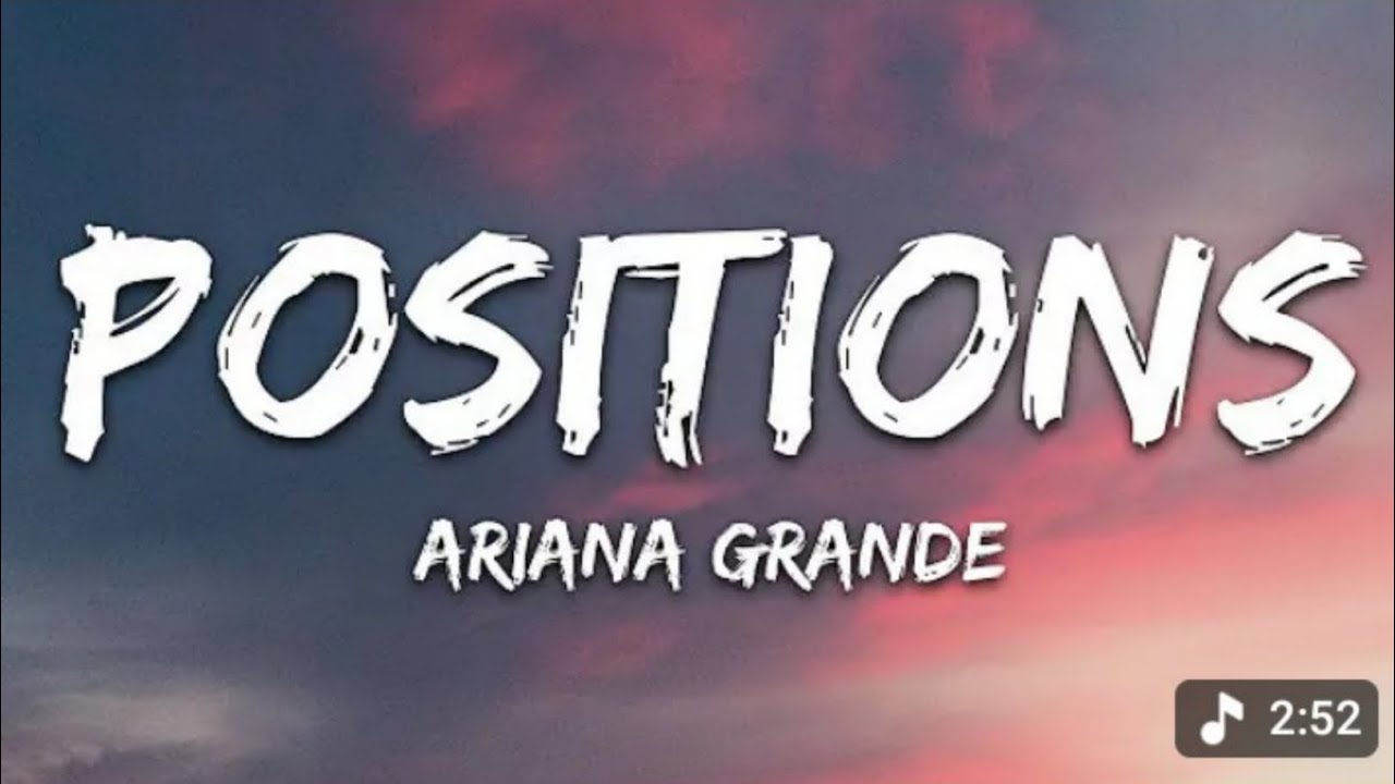 Ariana Grande - positions (Lyrics)