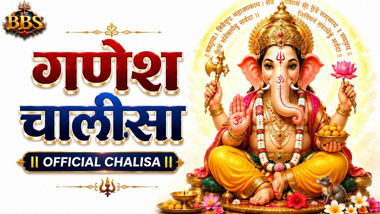 Ganesh Chalisa 🙏 Powerful Ganpati Prayer | 2 Beautiful Audio Version | 3D Animated Bhakti Experience