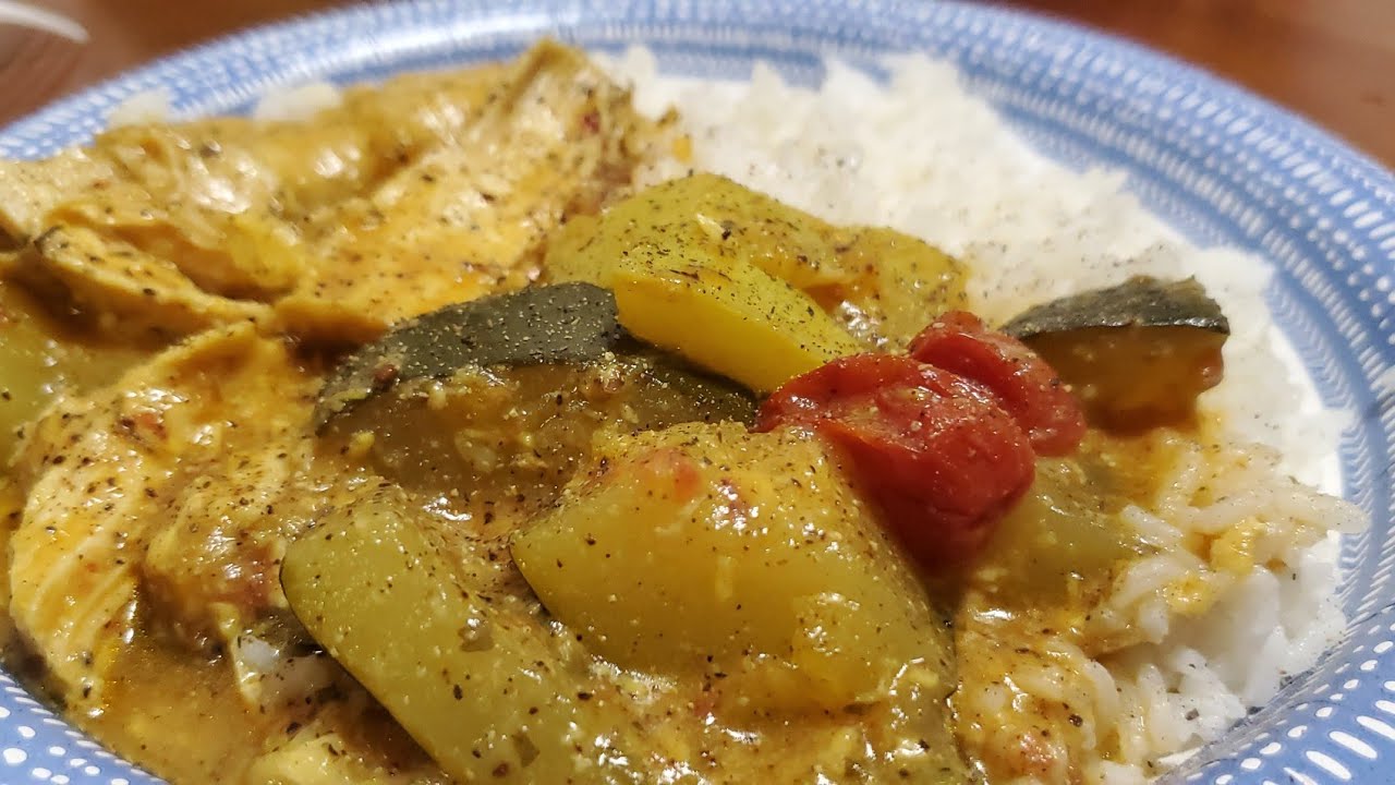 #HealthyMeals | Curry Chicken And Squash With Jasmine Rice 🍚