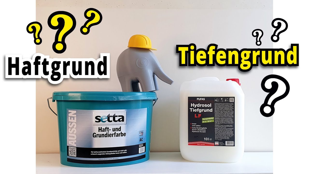 Haftgrund und Tiefengrund im Vergleich | Wo liegt der Unterschied? | Kurz erklärt 03