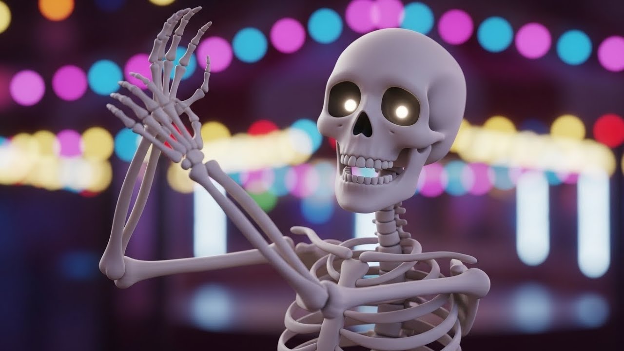 Танцующий скелет на ярмарке развлечений 💀🎡💃 | Мультфильм для детей и весёлый праздник