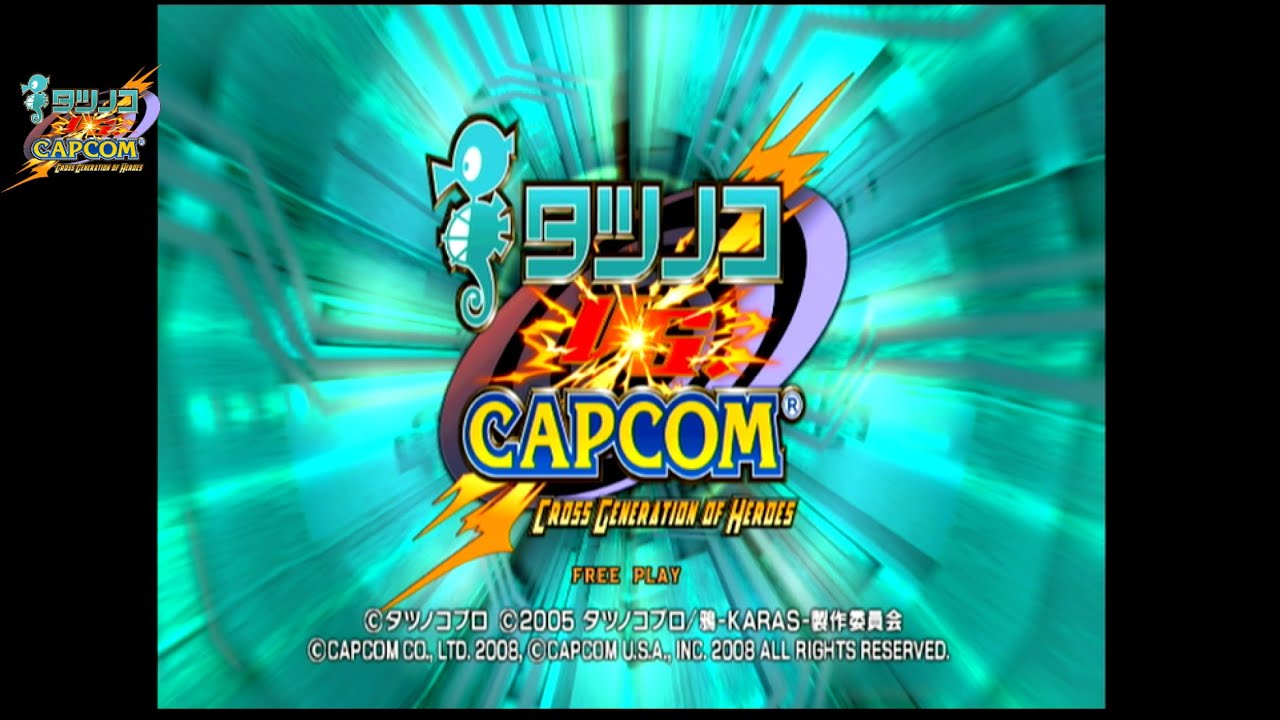 ARCADE RetroTink5X Showcase: Tatsunoko Vs Capcom (ATTRACT MODE) (HD15-2-SCART)