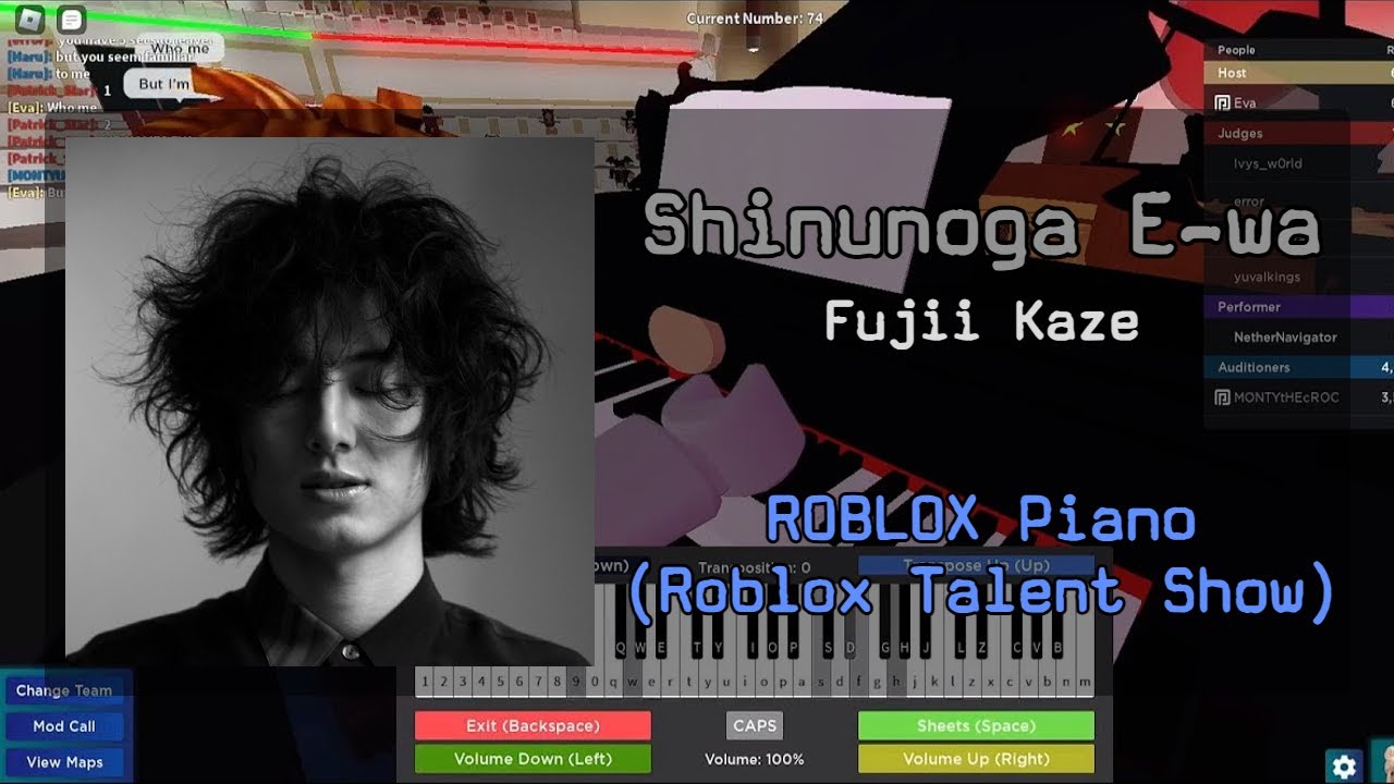 Fujii Kaze - Shinunoga E-Wa | Roblox Got Talent (ROBLOX Piano Cover)