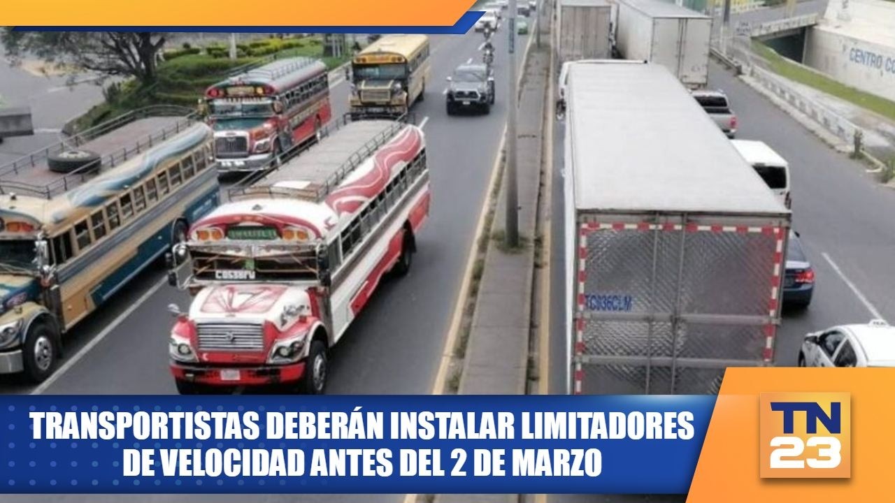 Transportistas deberán instalar limitadores de velocidad antes del 2 de marzo