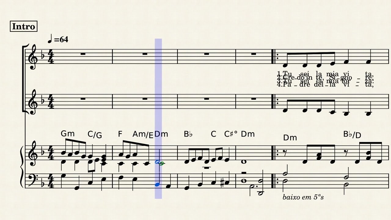 Symbolum 77 - tu sei la mia vita – Canto Liturgico