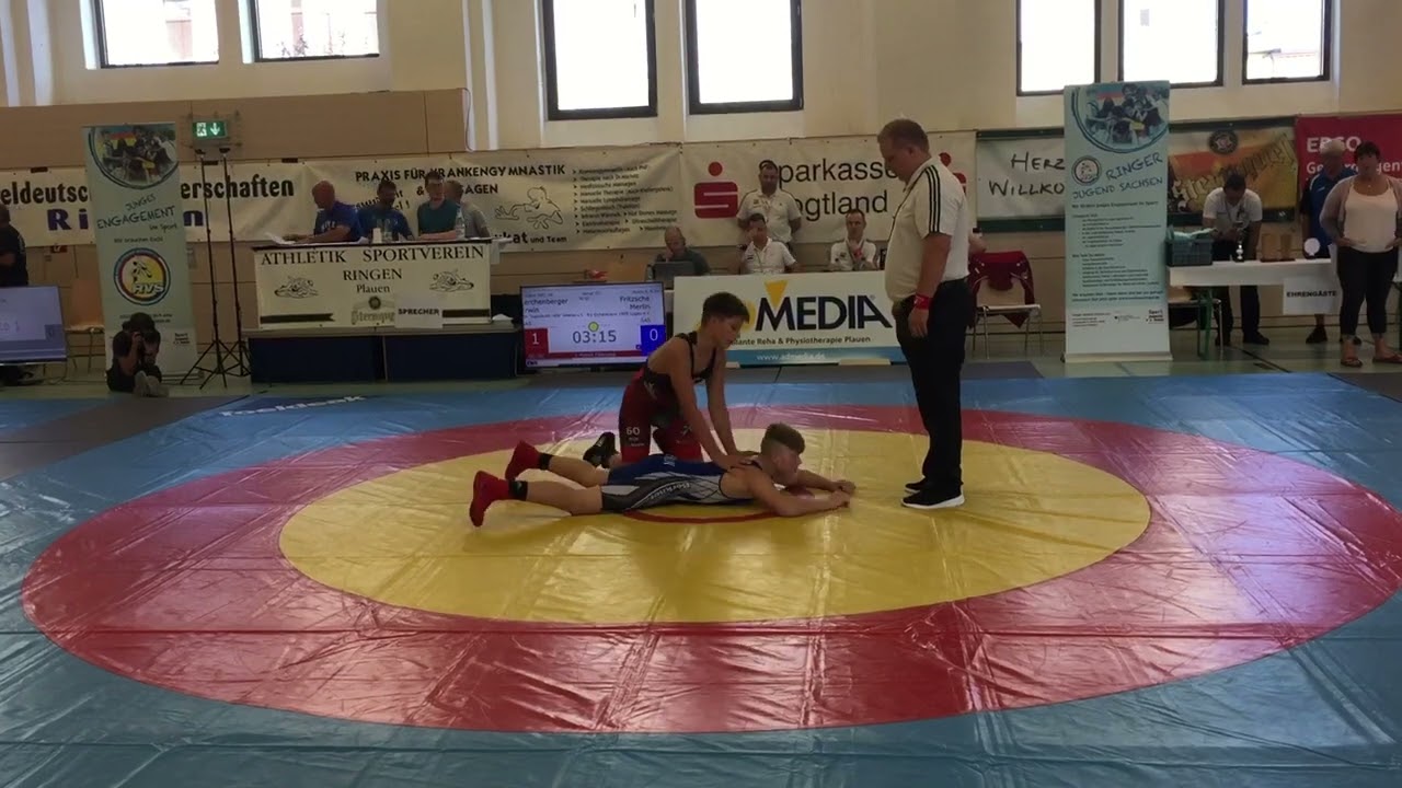 #1 Erwin  Lerchenberger (RSK Gelenau) - Merlin Fritzsche (RV Lugau) 62kg B-Jugend MDM Plauen 09/2022