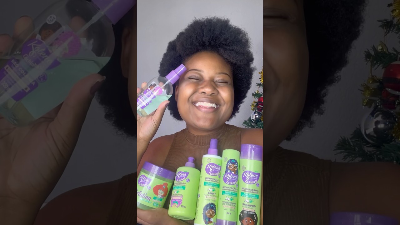 Cuidando do cabelo com @koleneoficial cachinhos #kolene #bondekolene #kolenecachinhos #cabelo #4c