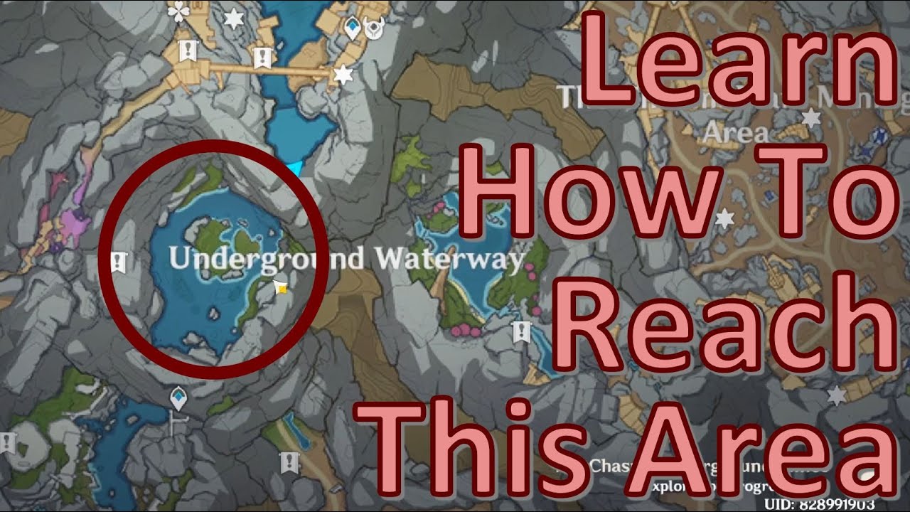 Route to Reach Underground Waterway West Area