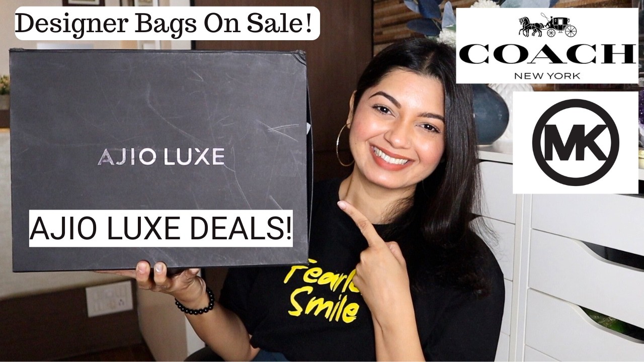 Designer Bags 👜 at Discount?! AJIO Luxe Coach & MK Haul 💖