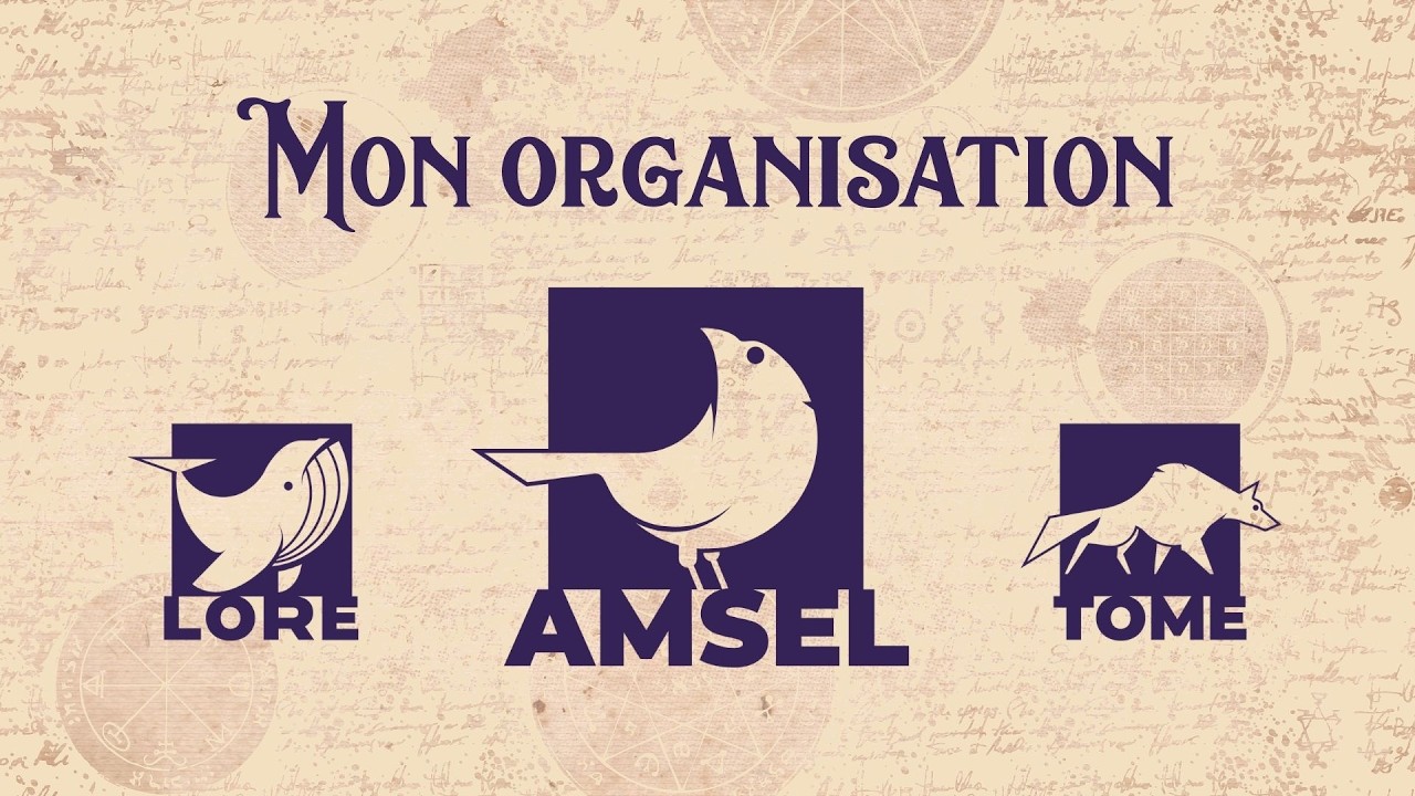 Comment j'utilise la suite AMSEL | Présentation de mon organisation JDR !