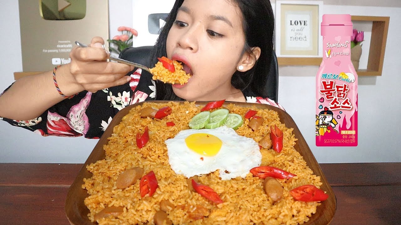 MUKBANG NASI GORENG SAMYANG CARBONARA