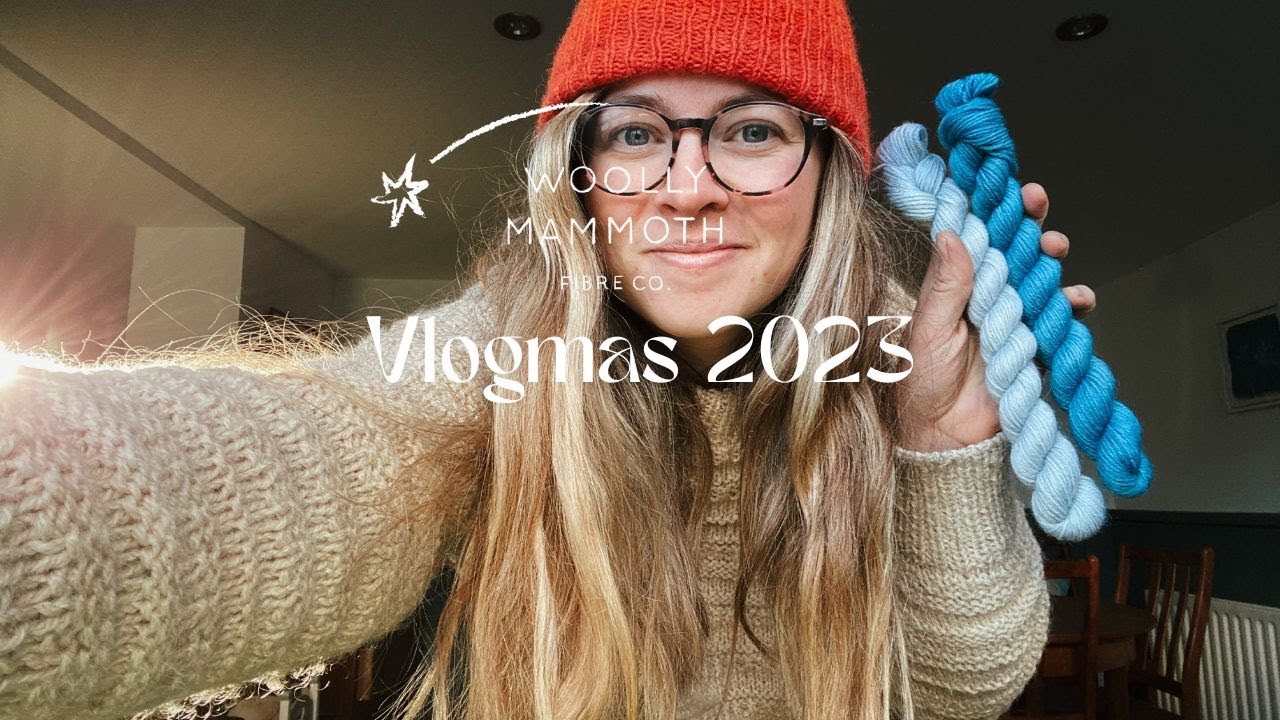 Woolly Mammoth Fibre Co | Vlogmas 2023 | Day three  | Frosty Walks & low key making