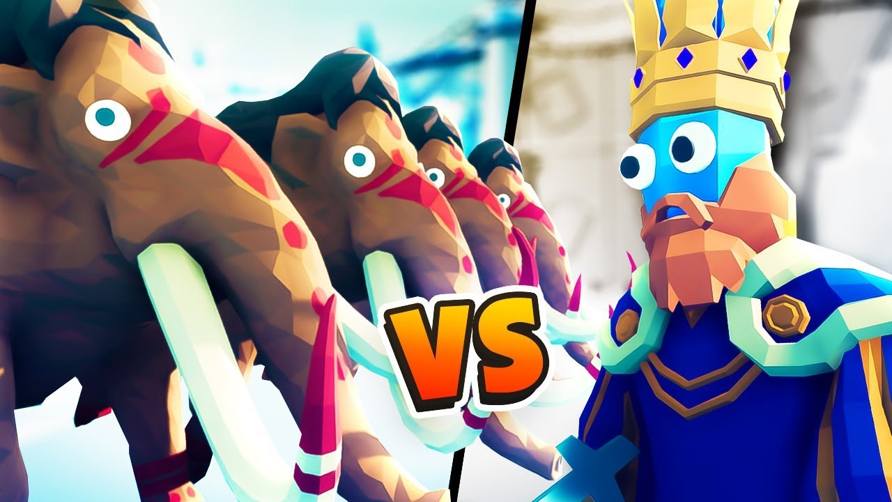 THE KING DESTROYS ARMY OF MAMMOTHS - TABS Early Access Release (Totally Accurate Battle Simulator)