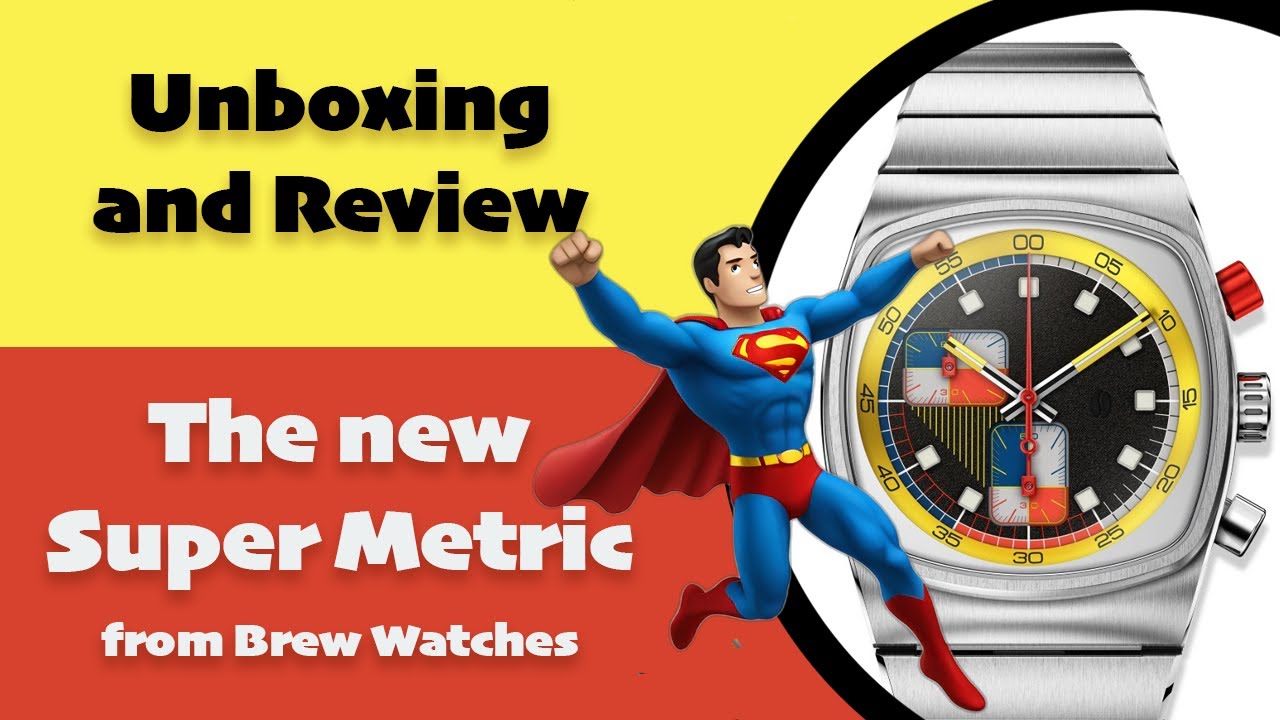 Unboxing and review of the brand new Brew Watches SUPER METRIC. Another winner from Brew Watches.