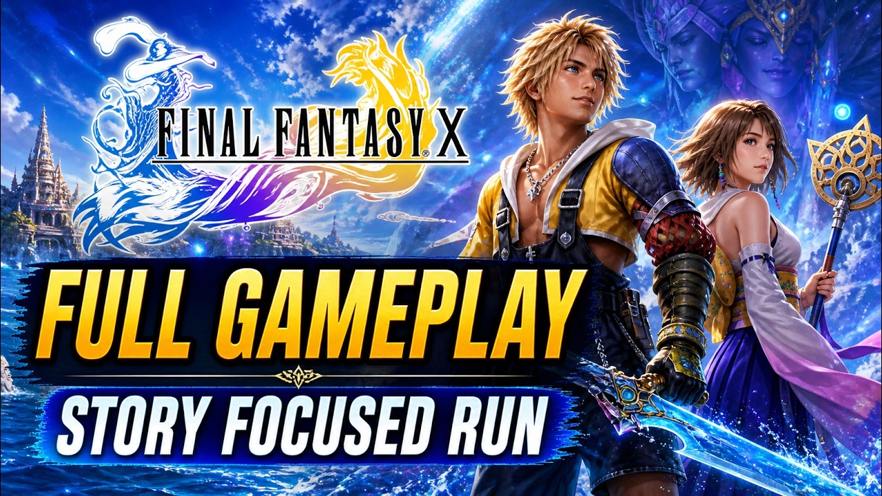 Final Fantasy X Remaster [Full Gameplay] [Main Story Focused][No commentary]