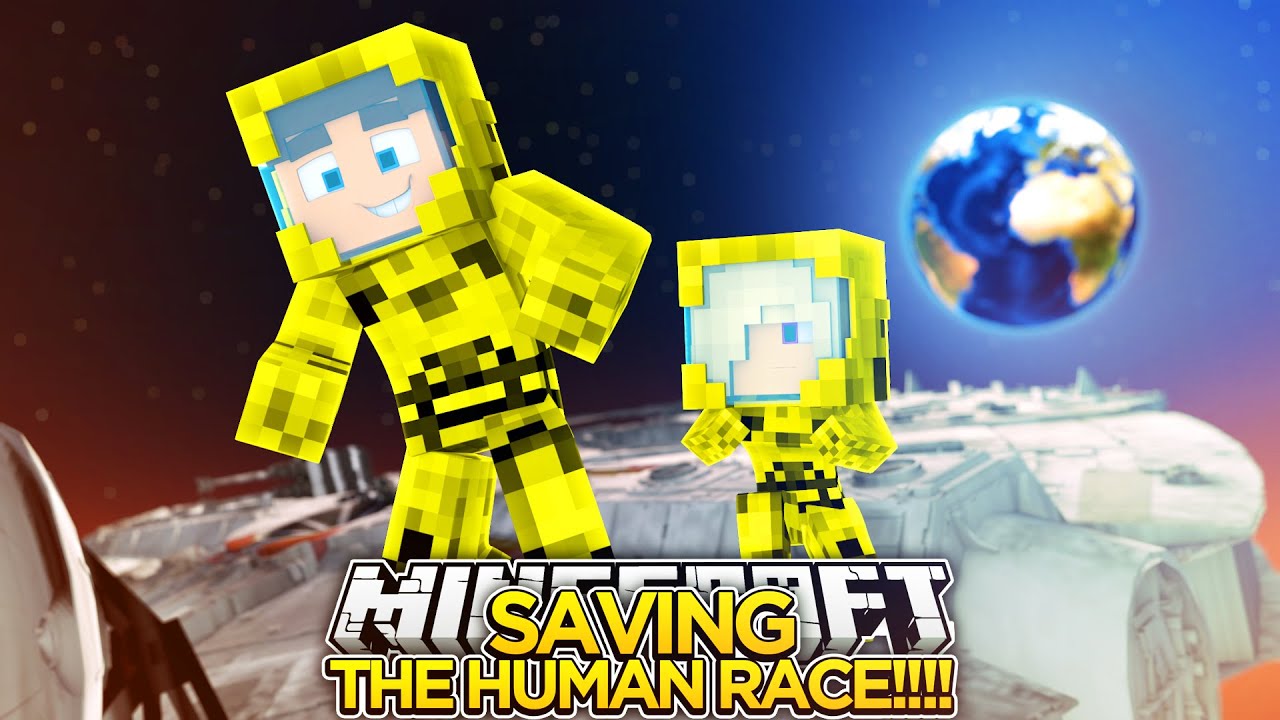 SAVING THE HUMAN RACE w/ LITTLE DONNY!!!- Minecraft - Baby Leah Adventures.
