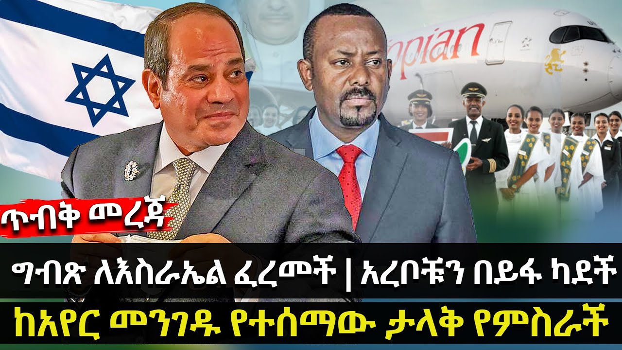 ግብጽ ለእስራኤል ፈረመች | አረቦቹን በይፋ ካደች | ከአየር መንገዱ የተሰማው ታላቅ የምስራች @HuluDaily - ሁሉ ዴይሊ