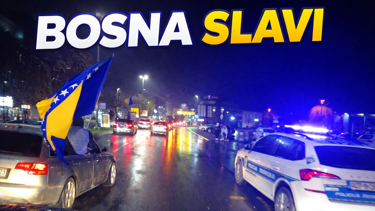 Defile kroz Brčko nakon plasmana Bosne i Hercegovine na Svjetsko prvenstvo!