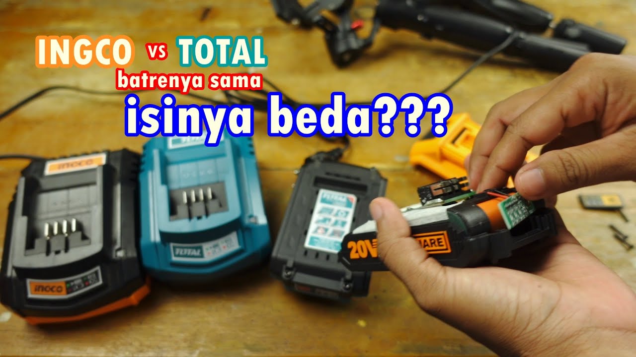 penasaran!! saya bongkar dan bandingin isi daleman baterai brand total dengan ingco