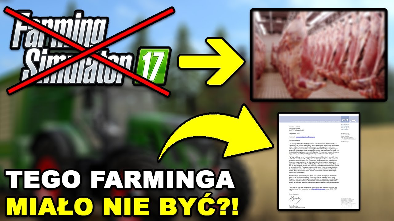 FARMING SIMULATOR 17 WAS SUPPOSED TO BE BANNED🤔🤯 A LETTER TO GIANTS SOFTWARE ABOUT ANIMAL SLAUGHT...