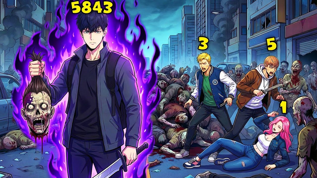 He Farms Zombies to Level Up at Insane Speed | Manhwa Recap