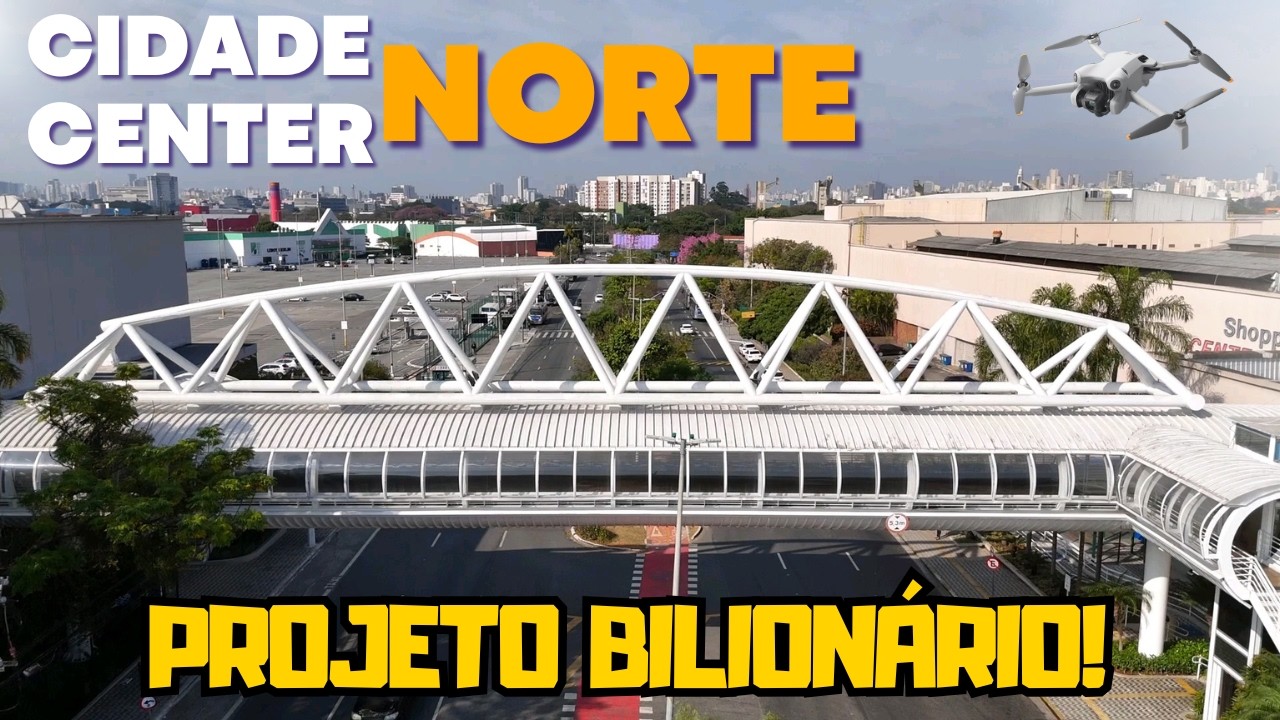 Vídeo quente! Drone sobrevoa o local do futuro empreendimento bilionário Cidade Center Norte - SP