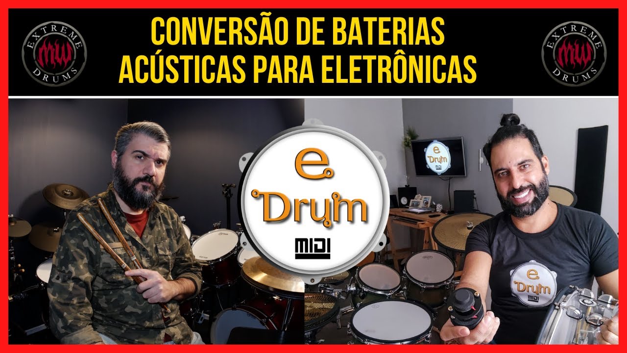 LIVE - CONVERSÃO DE BATERIAS ACÚSTICAS PARA ELETRÔNICAS