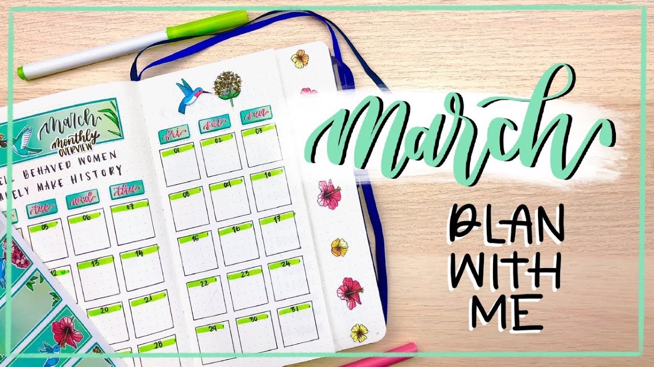 Plan With Me || Another March 2019 Bullet Journal Setup!