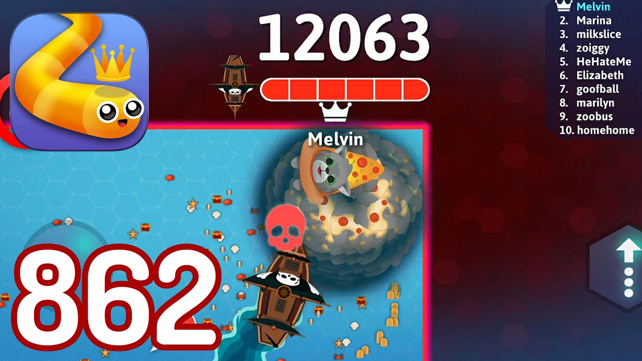 Snake.io-(Gameplay 862)-PEPPO EN Piratas De Serpientes