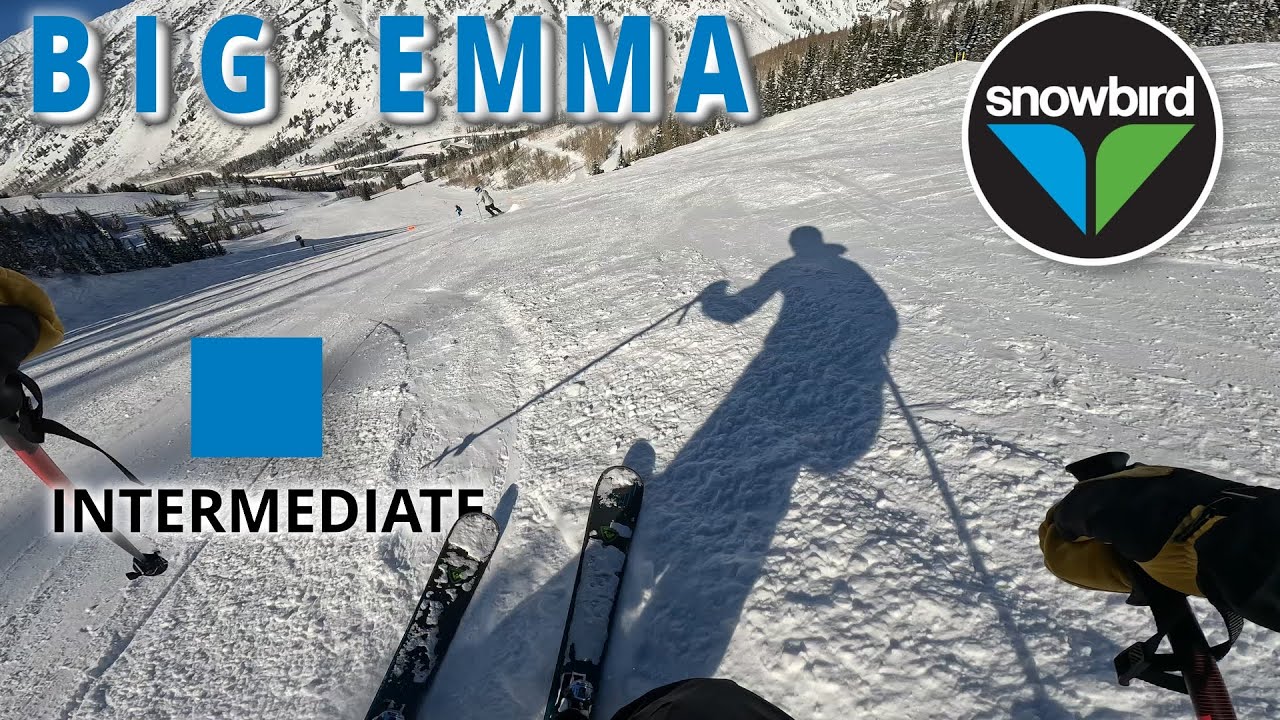 Skiing 50mph down BIG EMMA 4K | Snowbird Resort