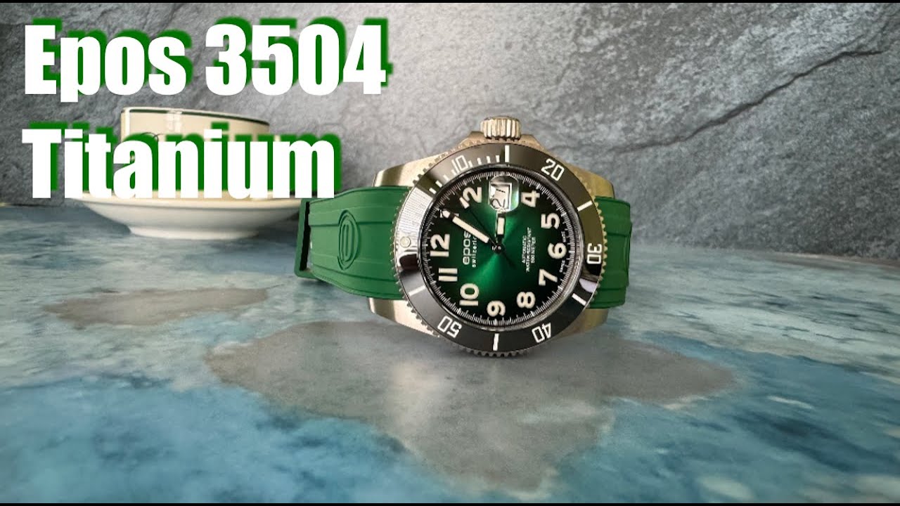 Epos 3504 Titanium | Прекрасные дайверские часы швейцарского производства из титана