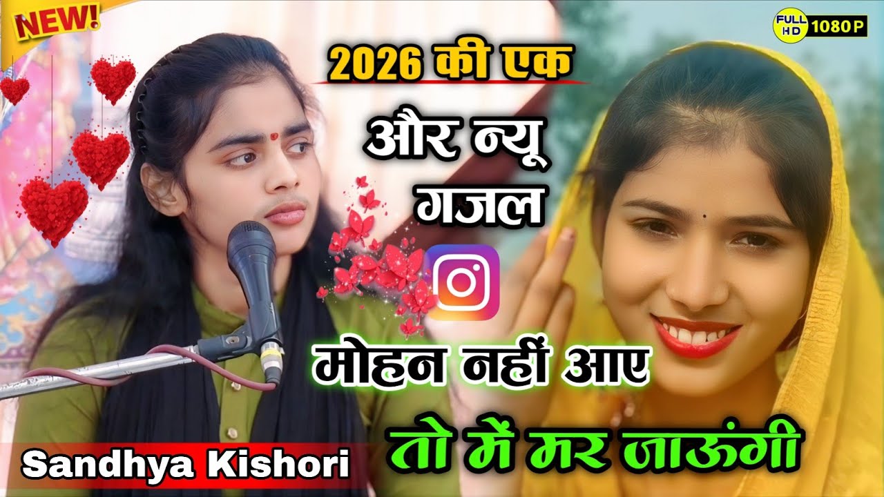 2026 की एक और न्यू गजल!! मोहन नहीं आए तो में मर जाऊंगी!! #sandhya_kishori #sandhya किशोरी जी 