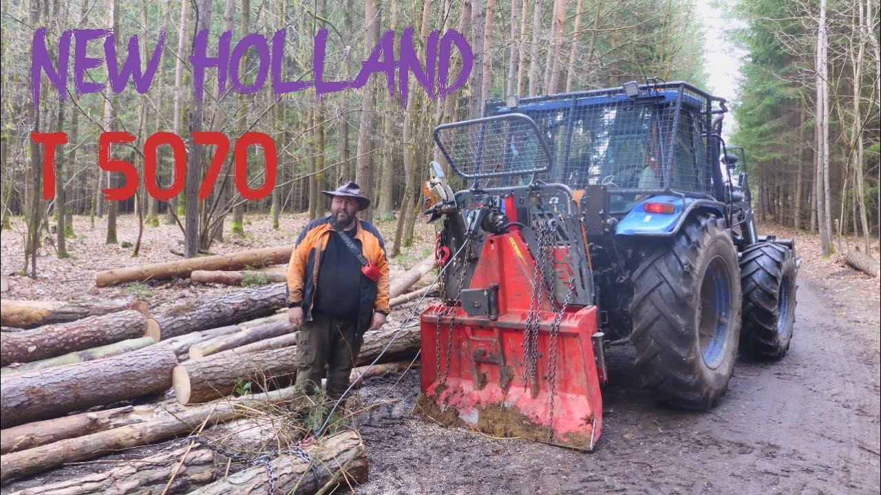 Forest job / New Holland T5070 a Echo 621 SX v akci #340