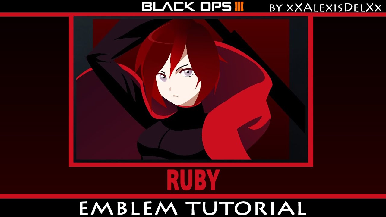 Black ops 3 - Emblem Tutorial - RWBY - Ruby