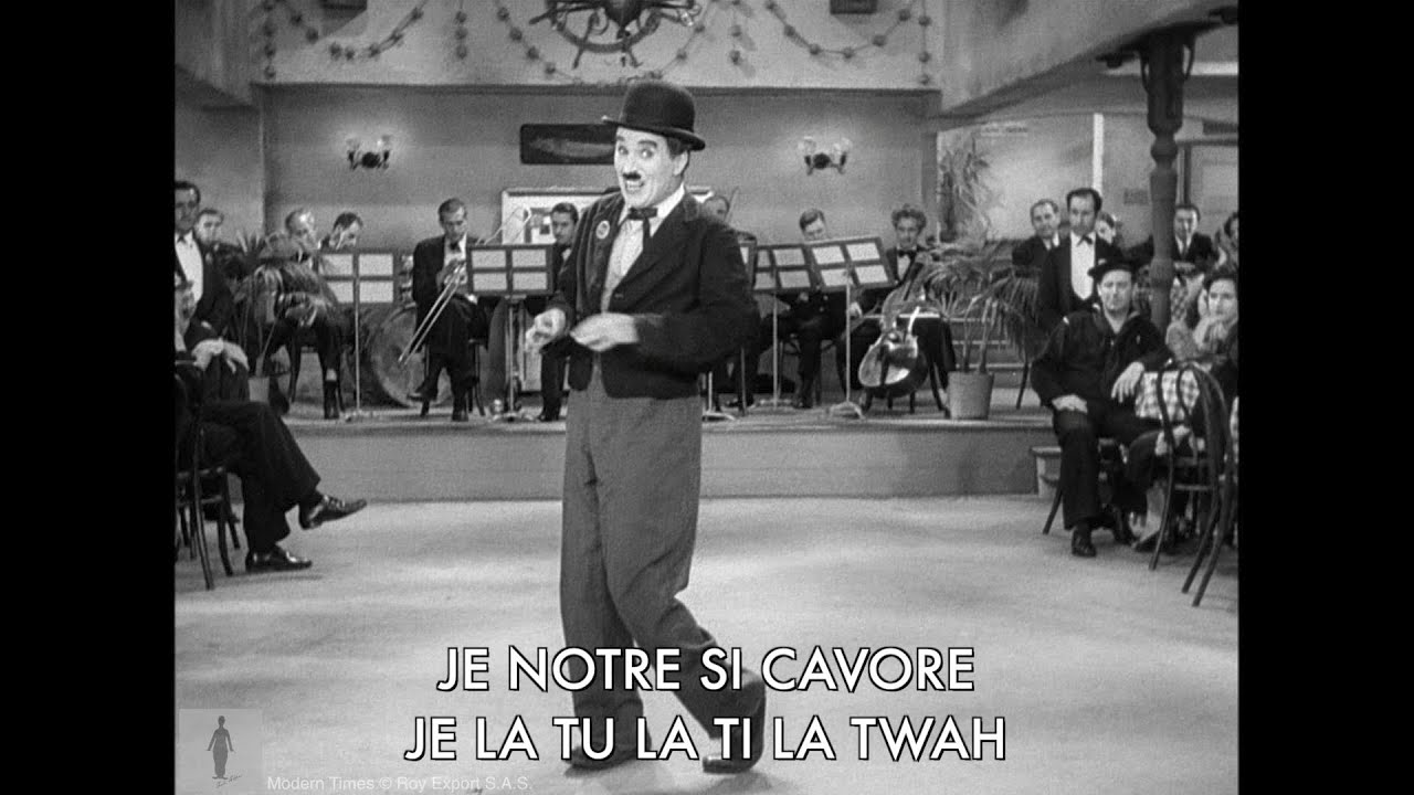 Sing along with Chaplin - Nonsense Song (Titine) from Modern Times - Lyrics