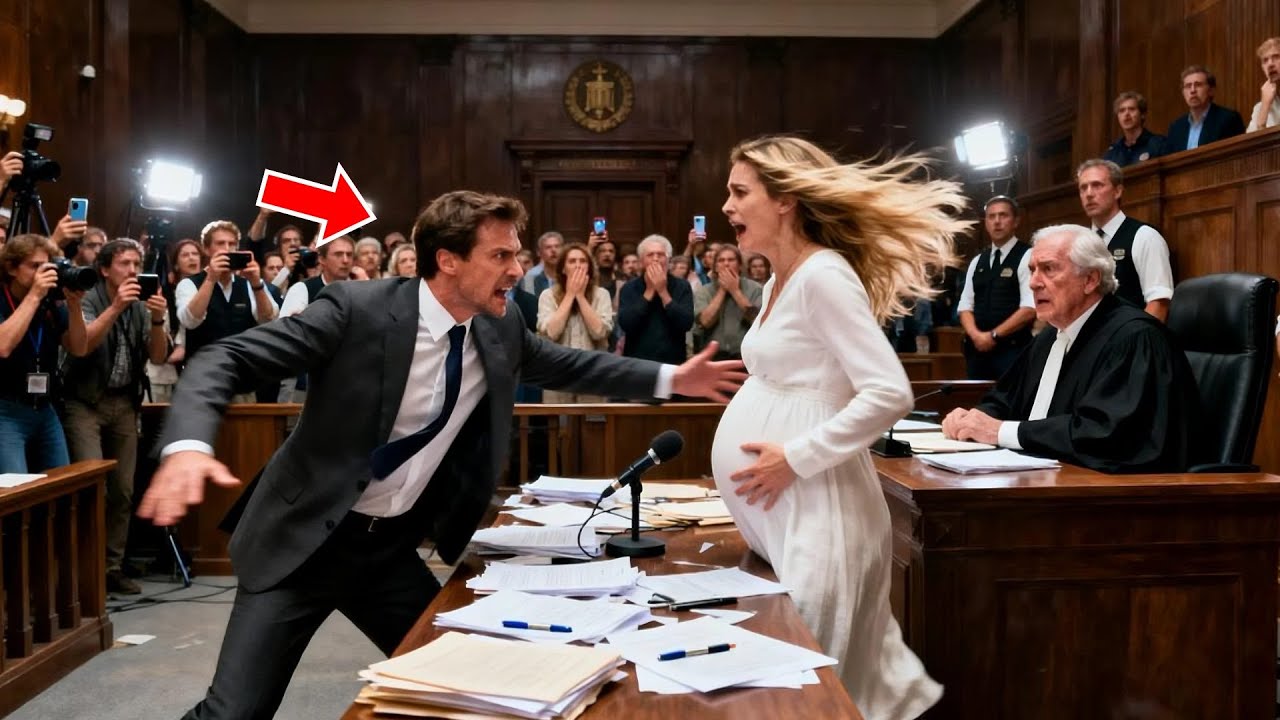 CEO Slapped His Pregnant Wife In Court… DNA Test Exposed He Lived Off Her Trust Fund!