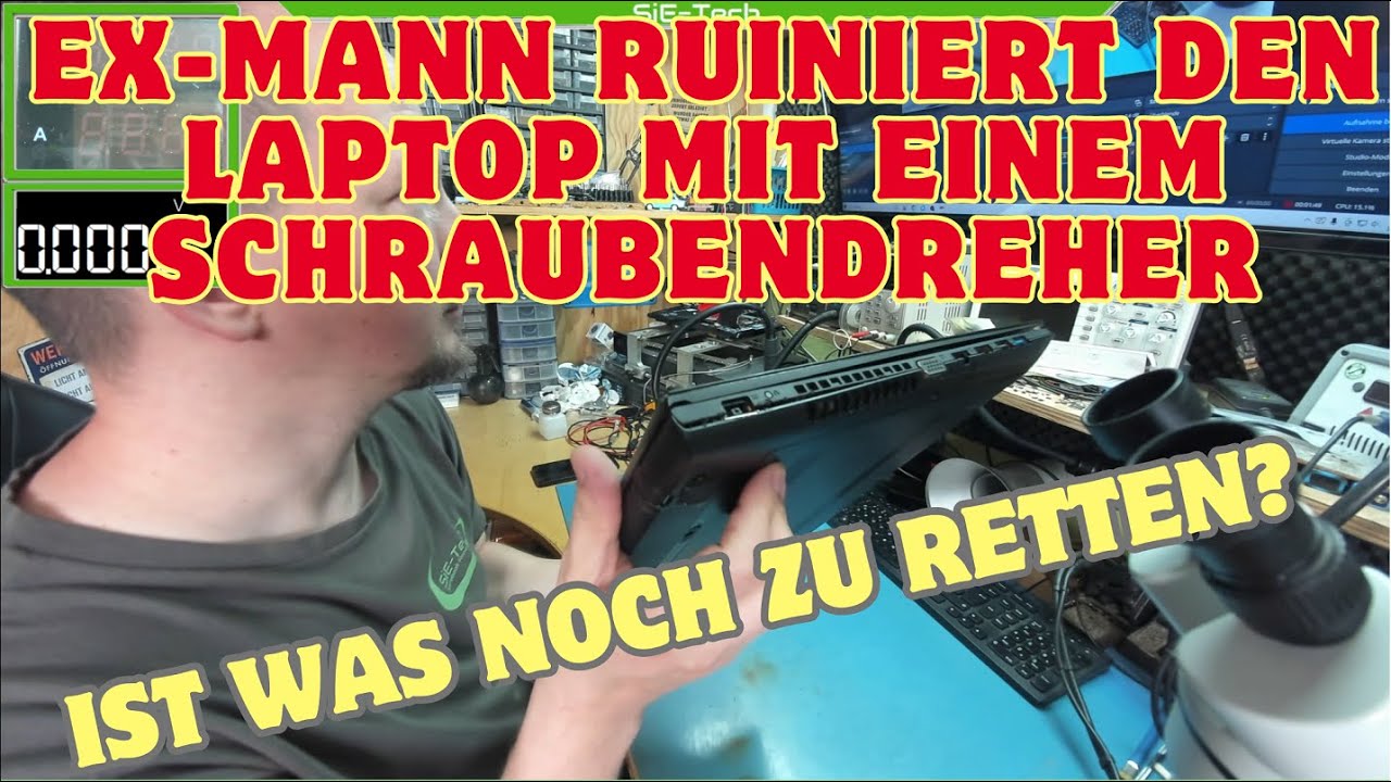 Laptop absichtlich kaputtgemacht - kann man das noch reparieren?