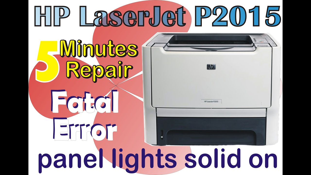 HP LaserJet P2015 || Ready & Caution Lights on Error || Solved || 